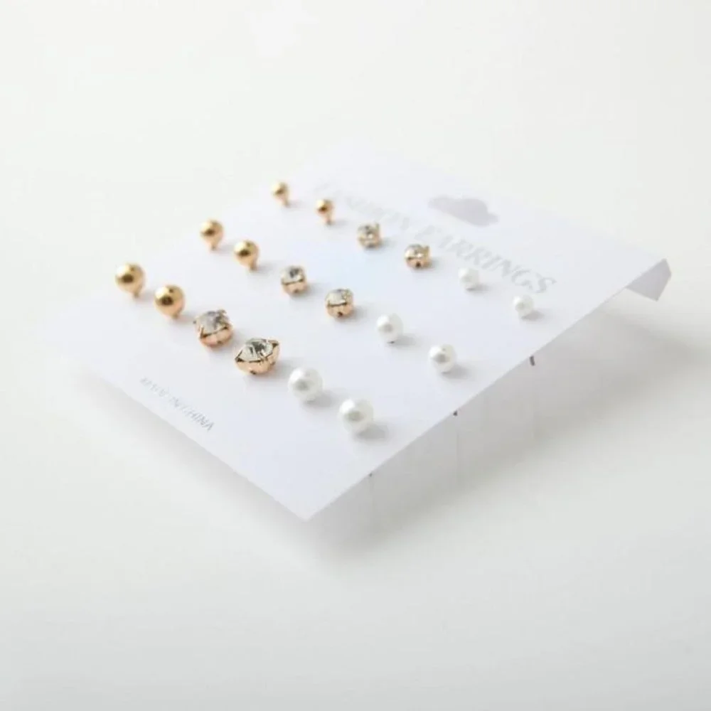 Set Earrings Stud Women Circle Bohemian Hoop Drop Cute Trendy Jewelry Earrings - Picture 5 of 6